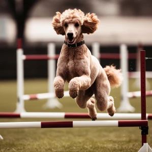 Kleinpudel bei Agility